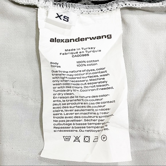 ALEXANDER WANG Denim Python Print Jogger Shorts - Picture 13 of 15